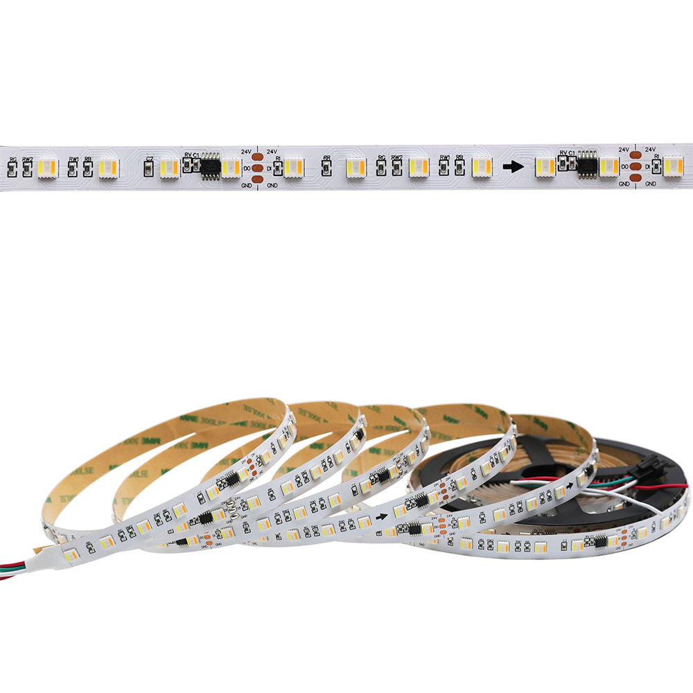 TM1906 Addressable RGBCCT 5in1 Color Chasing LED Strip Lights TM1906 Addressable RGBCCT 5in1 Color Chasing LED Strip Lights